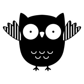 sticker autocollant Hibou chouette animaux oiseau 4 SBLLL