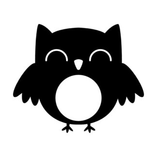 sticker autocollant Hibou chouette animaux oiseau 2 BUSFC