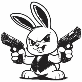 sticker autocollant lapin animaux 8 D3VQW