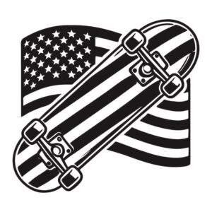 sticker autocollant skateboard sport américain 3 QRCVW