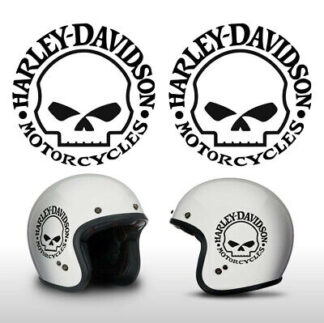 sticker autocollant lot de 2 casque moto Harley-Davidson 2 8S9BK