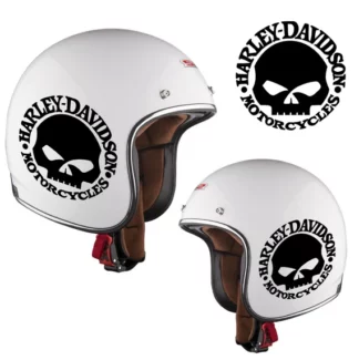 sticker autocollant lot de 2 casque moto Harley-Davidson 3 SAM4D