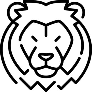 sticker autocollant Lion animaux 3 DGCVU