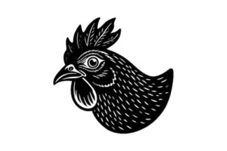 sticker autocollant Poule animaux 5 LCIOH