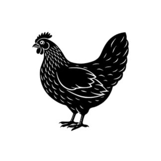 sticker autocollant Poule animaux 7 KCVAZ