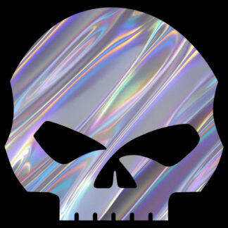 Sticker  holographic pour votre moto Harley crâne 2