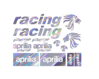 sticker autocollant Aprilia moto racing  BSVRX holographic