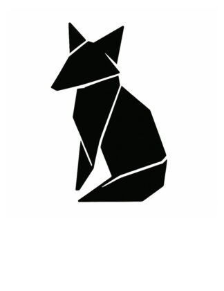 sticker autocollant animaux origami renard 4 JAJAM