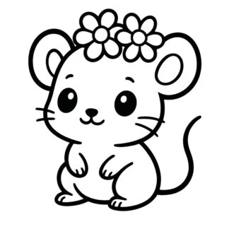 sticker autocollant animaux souris 3 VT2HK