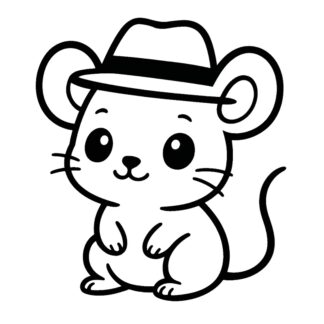 sticker autocollant animaux souris 2 TAFXO