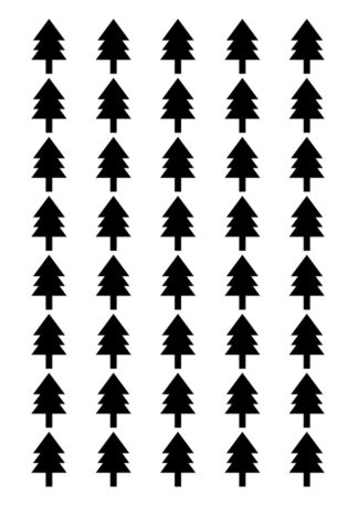 40 gommettes adhésives sapin AE91B