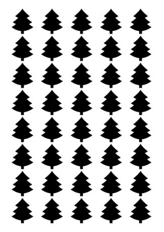 40 gommettes adhésives sapin EC8MP