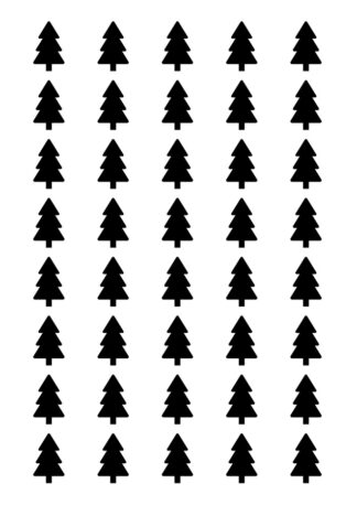 40 gommettes adhésives sapin YTFI0