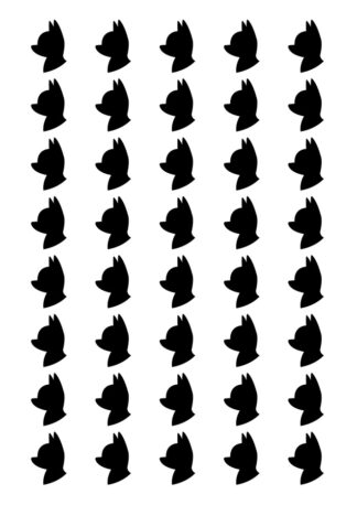 40 gommettes adhésives chien chihuahua UX1HJ