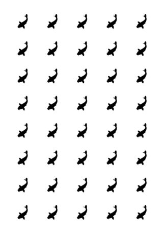 40 gommettes adhésives poisson 4 4KVEA