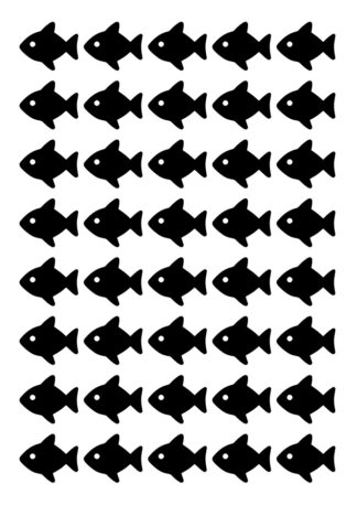 40 gommettes adhésives poisson 1 229FL