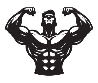 sticker autocollant musculation bodybuilder sport 4 UMDPB