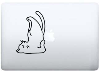 sticker autocollant MacBook yoga chat MRCMI