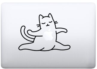 sticker autocollant MacBook yoga chat TC4QA