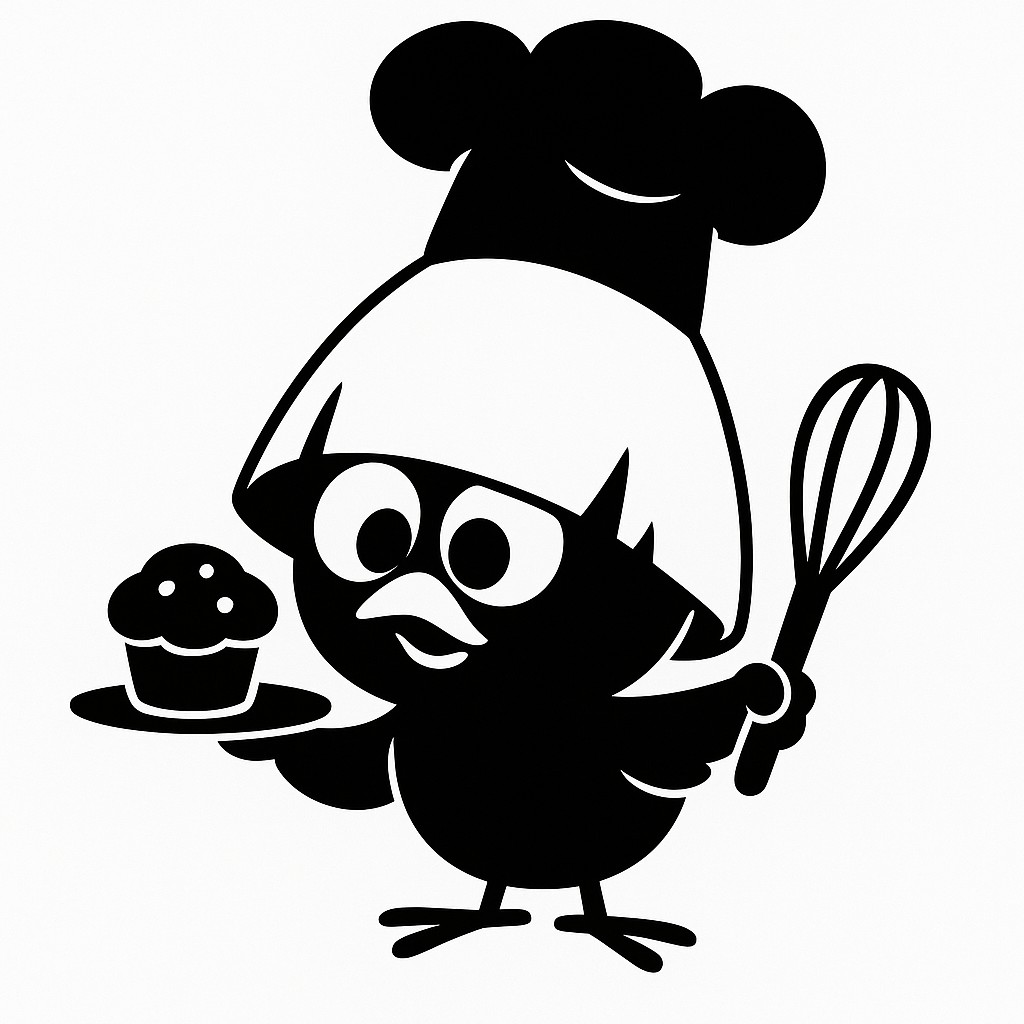 Sticker autocollant Calimero pâtissier décoration decostickerstore - WCGIHA