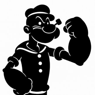 Sticker autocollant Popeye décoration decostickerstore - URRVBZ