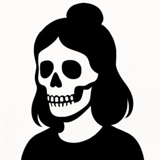 Sticker autocollant Totenkopf Mädchen décoration decostickerstore - LDLD2U