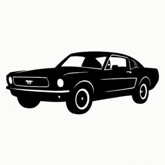 Sticker autocollant svart mustang décoration decostickerstore - VZYQKJ
