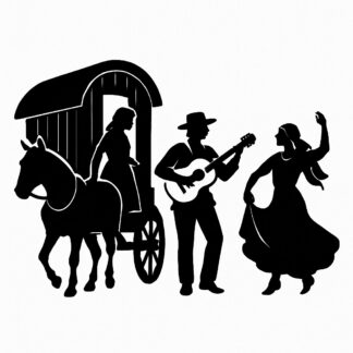 Sticker autocollant צוענים décoration decostickerstore - N7MM04