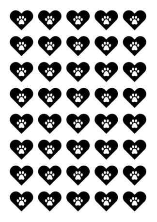 40 gommettes adhésives chien IKGNA