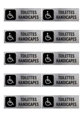 Planche 10 stickers wc signalétique YNBMP