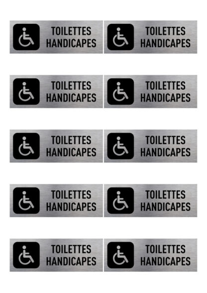 Planche 10 stickers wc signalétique YNBMP