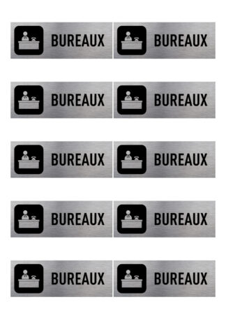 Planche 10 stickers bureau signalétique YW1RO