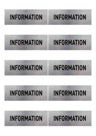 Planche 10 stickers bureau signalétique GNR6J