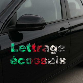 lettrage écossais sticker tarttyp X13WD
