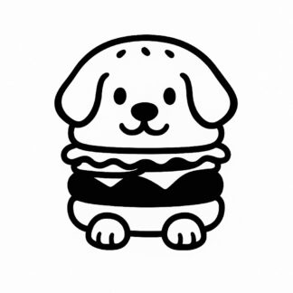 Sticker autocollant client Burger - WLE6TY