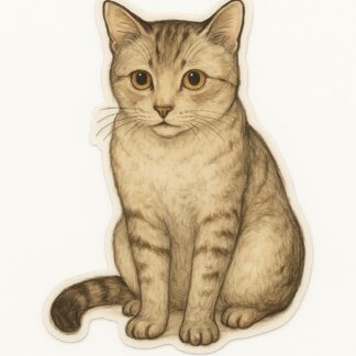 Autocollant Chat style Foujita décoration decostickerstore - J7R9XE