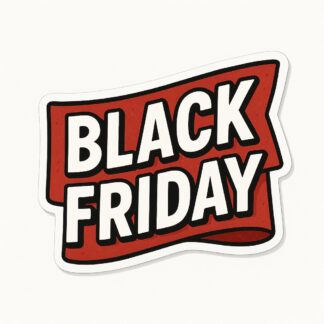 Autocollant Signalétique texte "black friday" pour vitrine décoration decostickerstore - JPGH0T