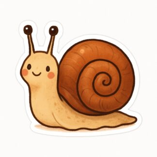Autocollant Un joli escargot décoration decostickerstore - SBTT4Y