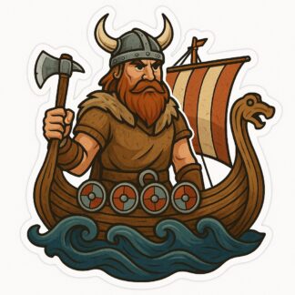 Autocollant Viking et drakkar décoration decostickerstore - FHXXYD