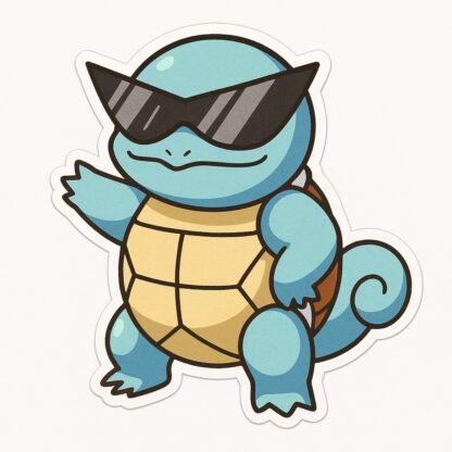 Autocollant pokémon carapuce lunettes de soleil décoration decostickerstore - SAOAH9