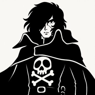 Sticker autocollant Albator manga décoration decostickerstore - YTDJAO