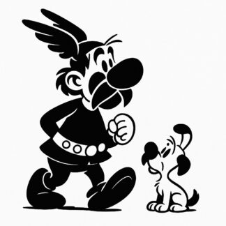 Sticker autocollant Astérix et Idéfix décoration decostickerstore - 2EXJIL