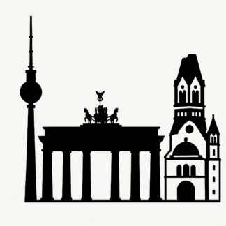 Sticker autocollant Berlin décoration decostickerstore - JBH0TP