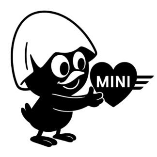 Sticker autocollant Calimero aime logo Mini décoration decostickerstore - GQXMP1