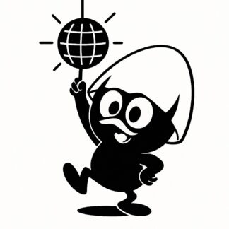 Sticker autocollant Calimero disco décoration decostickerstore - XYU7IE