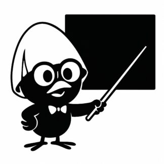 Sticker autocollant Calimero professeur décoration decostickerstore - NKXSXN