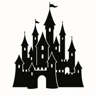 Sticker autocollant Château fabuleux de princesse décoration decostickerstore - AC6J2W