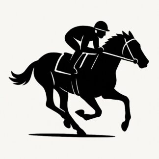 Sticker autocollant Cheval de course décoration decostickerstore - 25IF32