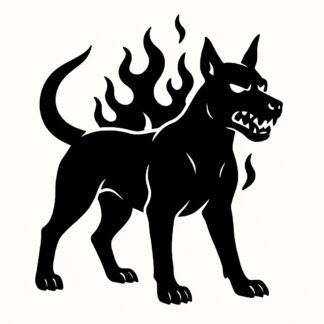 Sticker autocollant Chien de l'enfer décoration decostickerstore - 8HMMCN