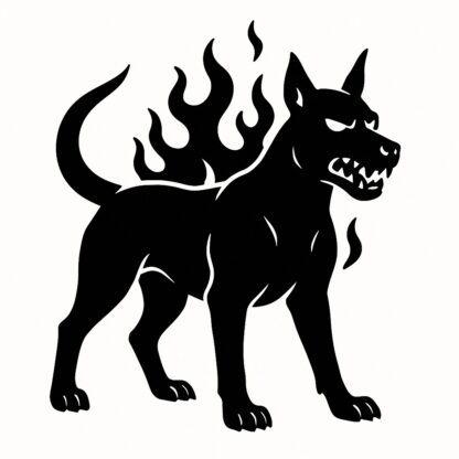 Sticker autocollant Chien de l'enfer décoration decostickerstore - 8HMMCN